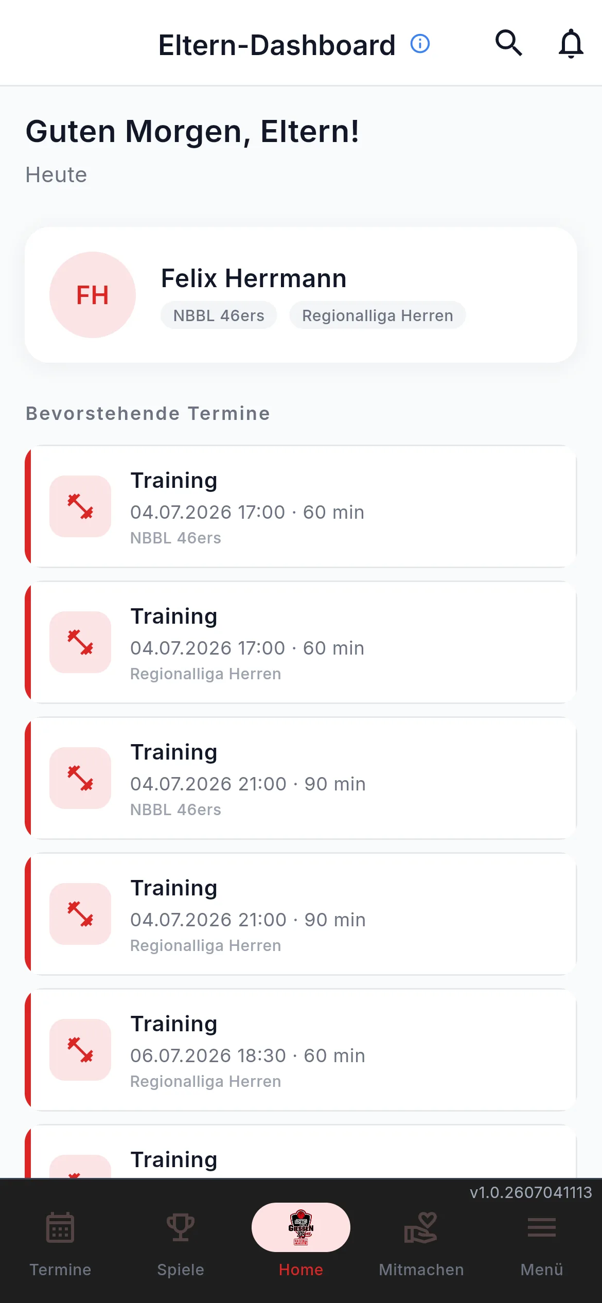 Eltern-Portal — Handy