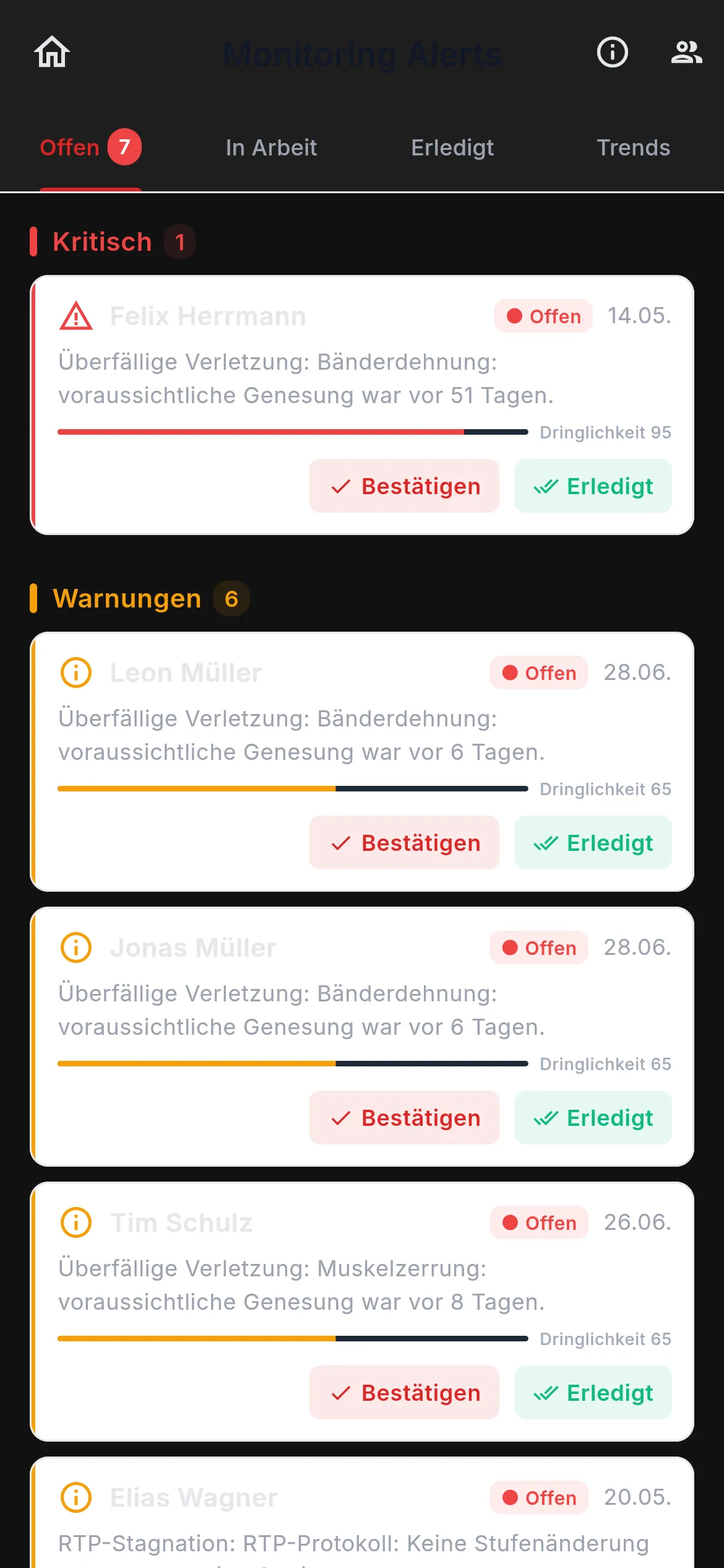 Belastungssteuerung — Handy